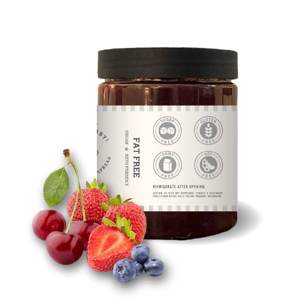 Shredded, Baby! Cherry Berry Weight-Loss Fruit Spread  [8 Ounces]