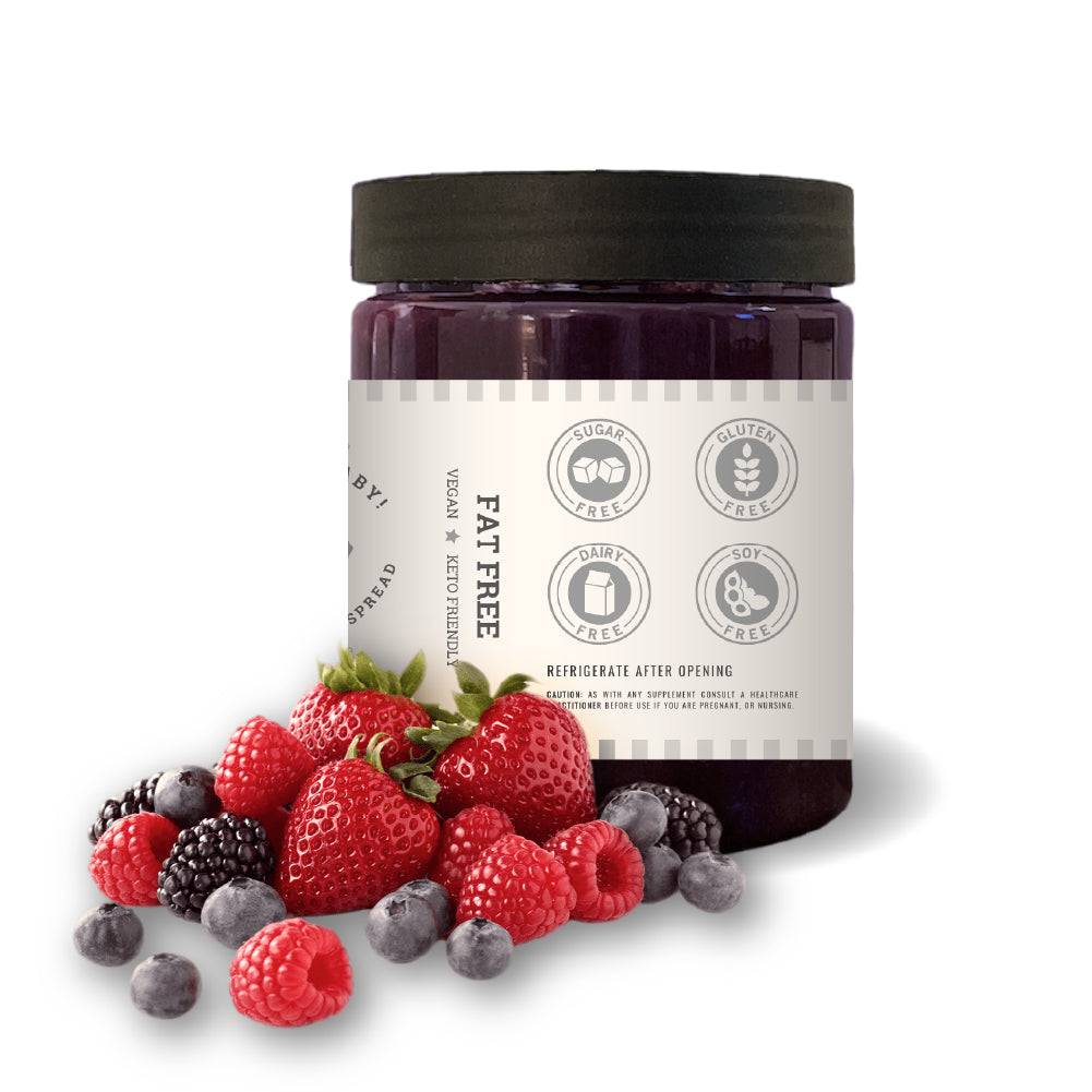 Shredded, Baby! Mixed Berry Weight-Loss Fruit Spread [8 Ounces]